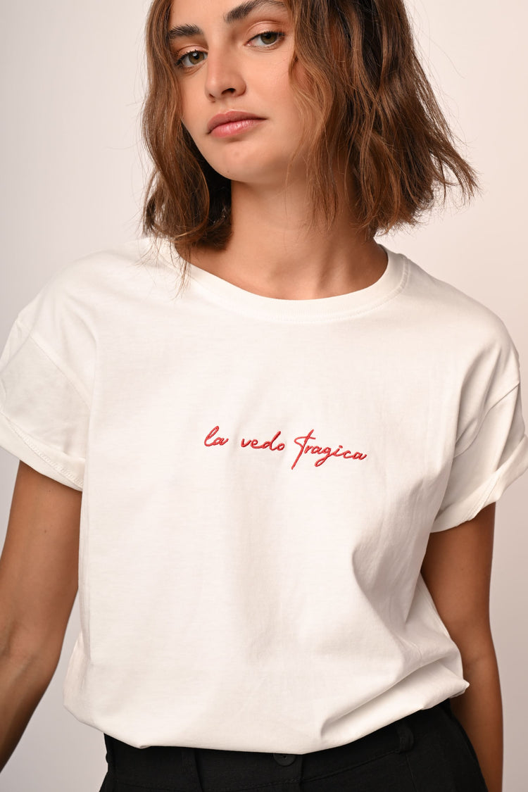 La vedo Tragica cotton t-shirt
