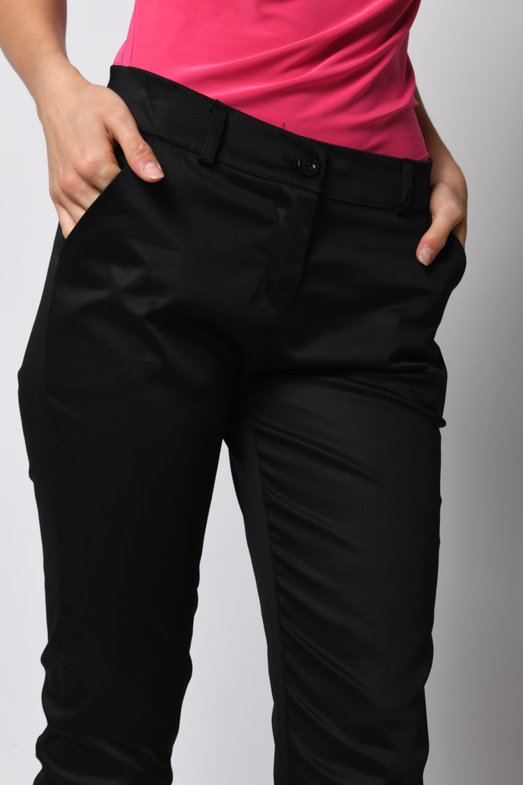 Stretch cotton trousers