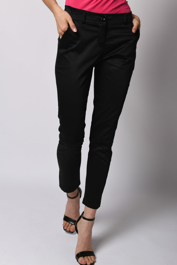 Stretch cotton trousers