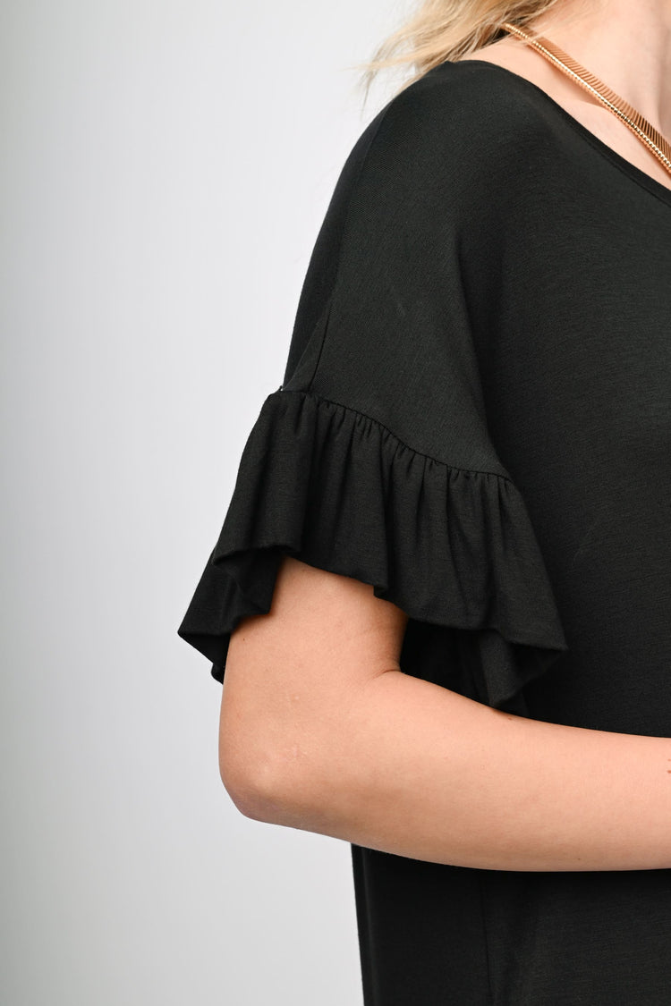 Ruffled long dress