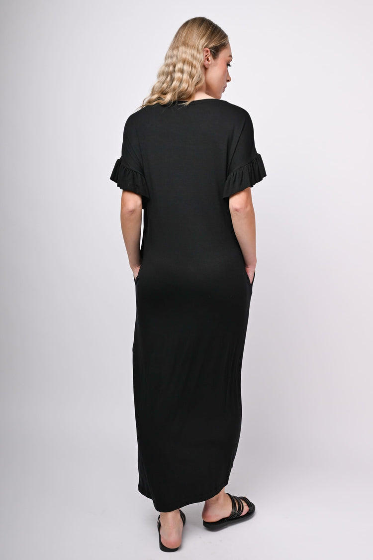Ruffled long dress