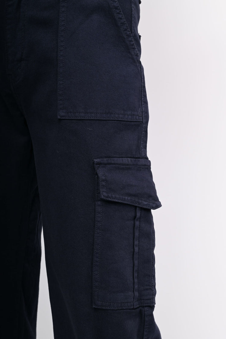 Drill cargo trousers