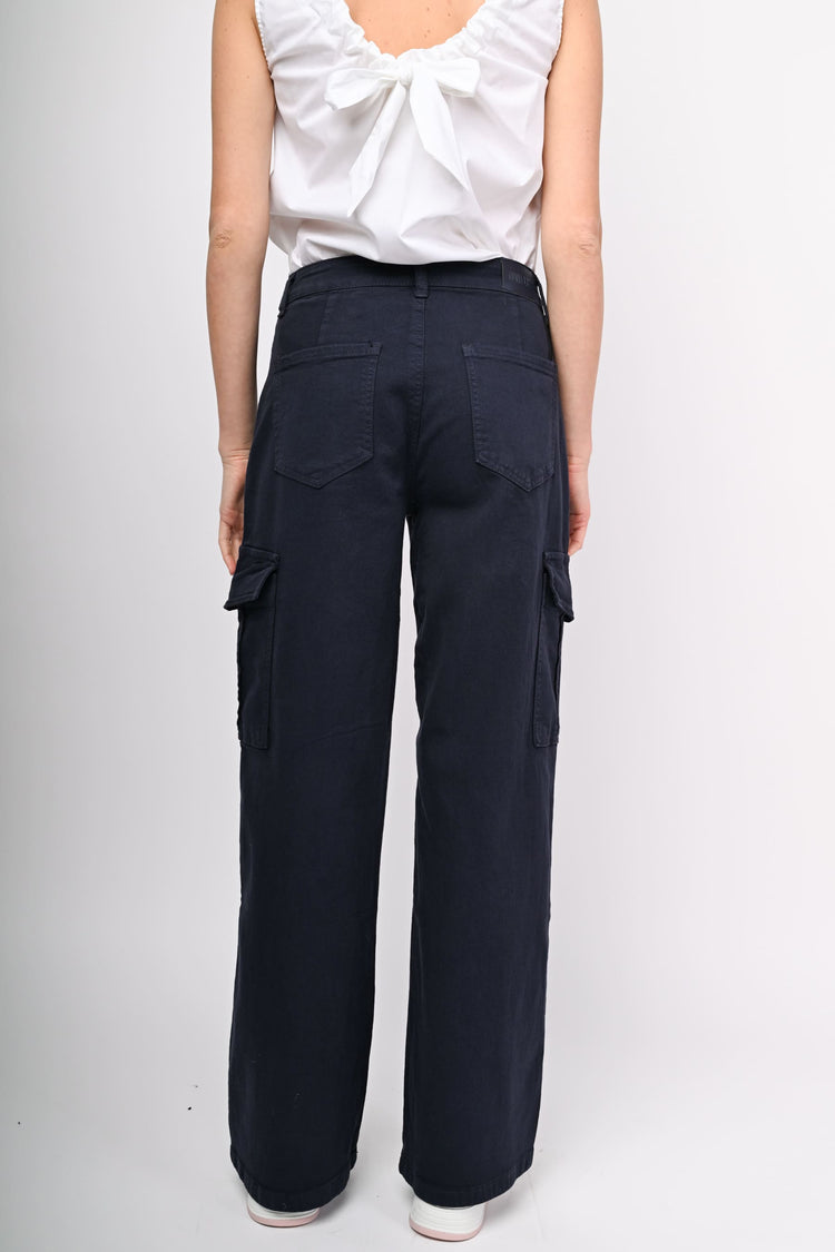 Drill cargo trousers