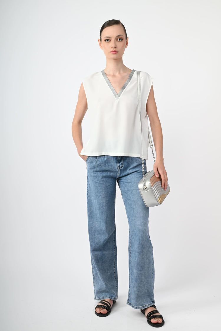 Wide and straight leg jeans