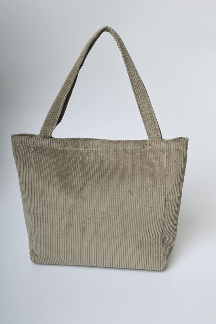 Corduroy tote bag