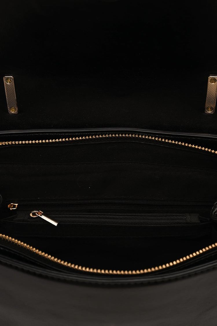 Small faux leather backpack