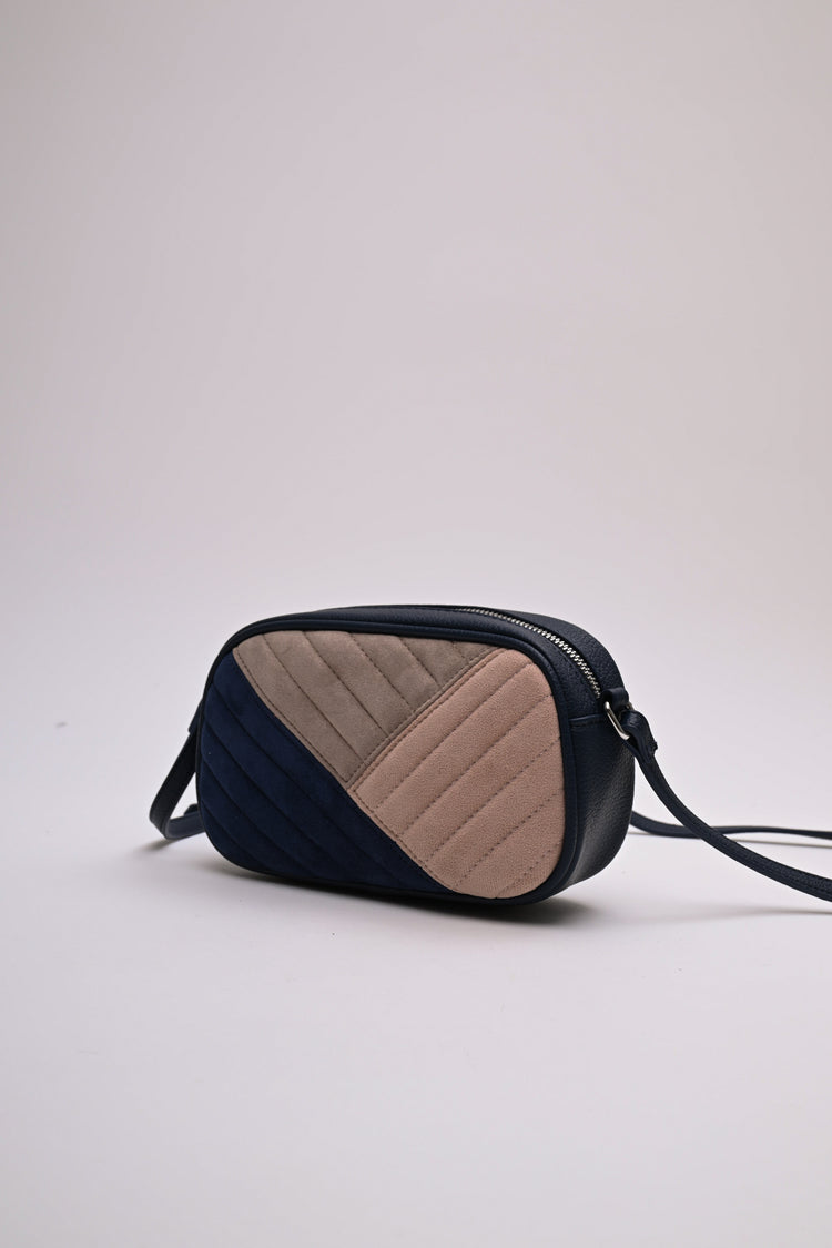 Tricolor crossbody bag