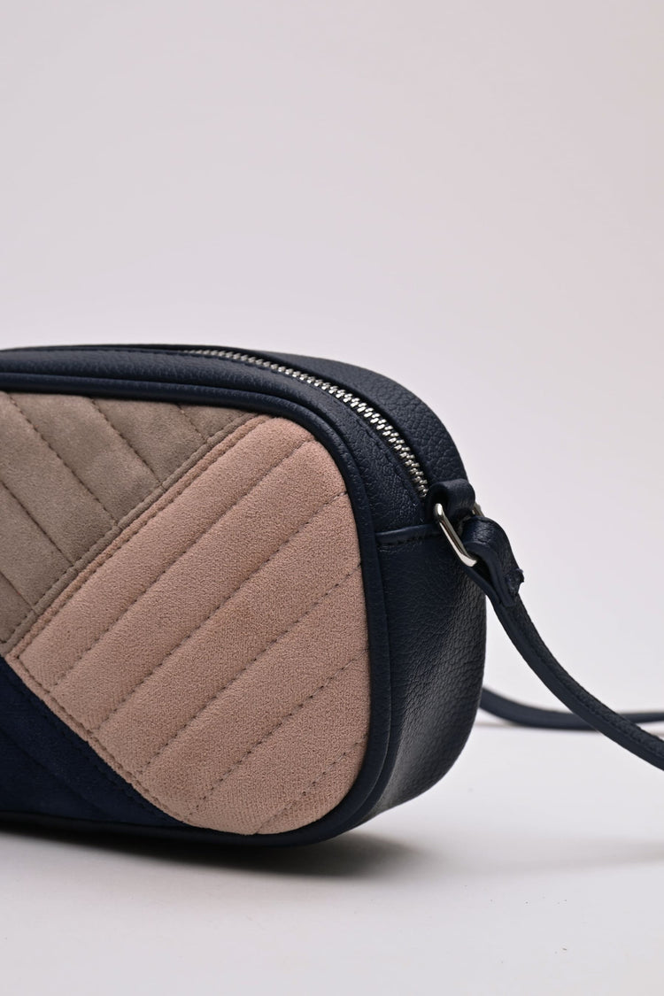 Tricolor crossbody bag