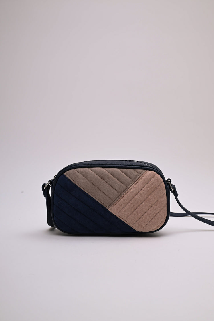 Tricolor crossbody bag