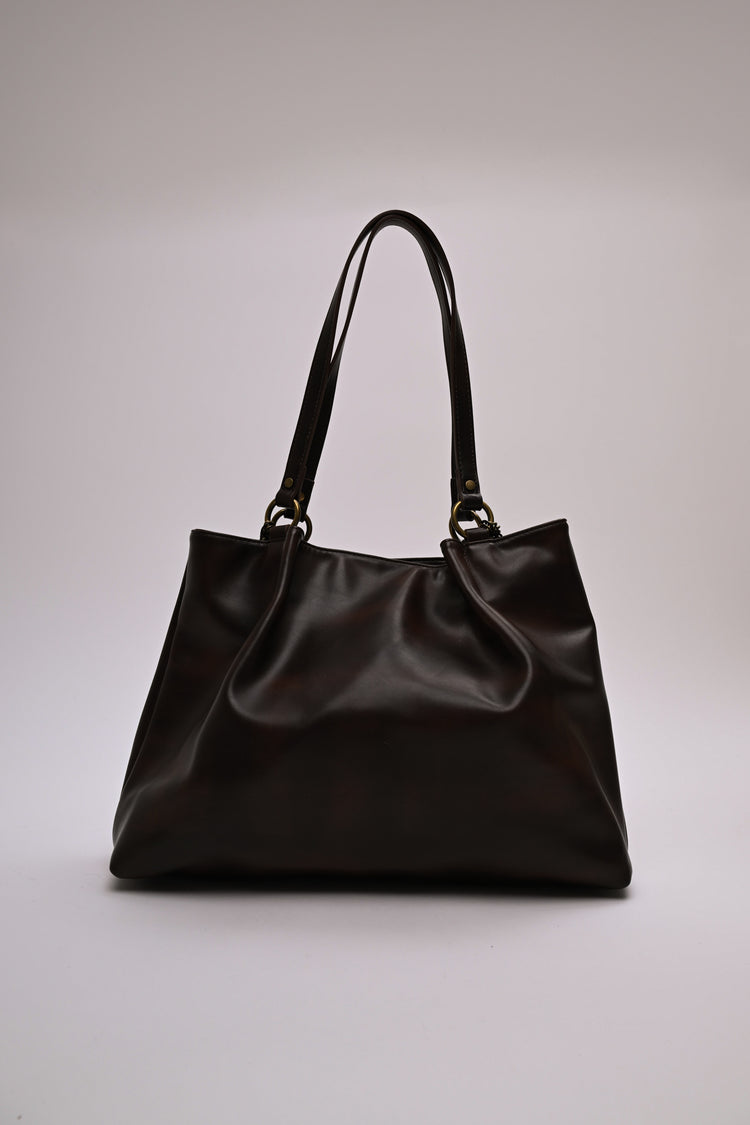 Double-chain large tote bag