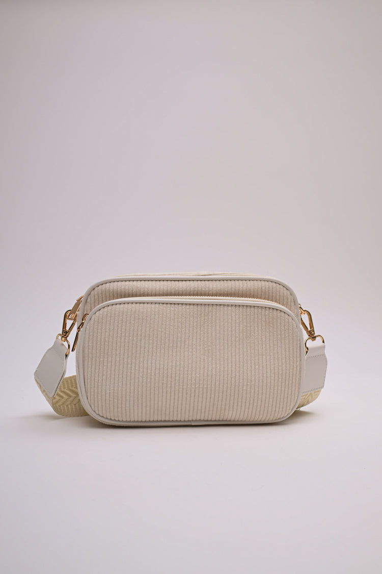 Corduroy crossbody bag