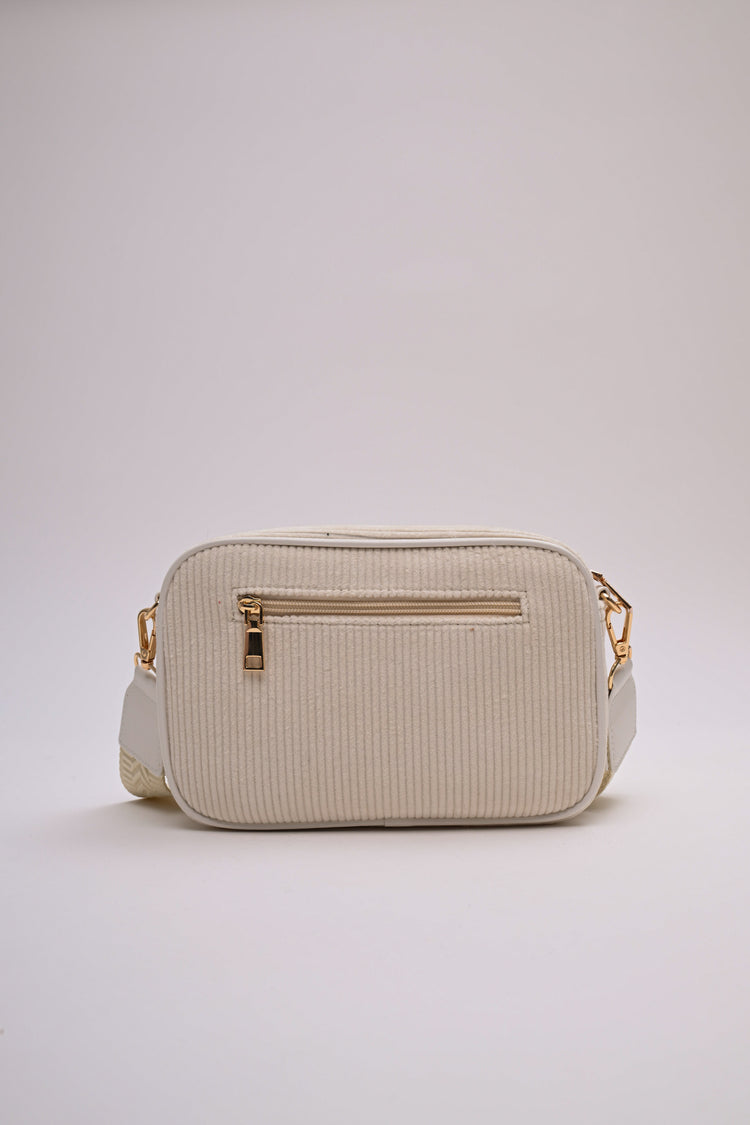 Corduroy crossbody bag