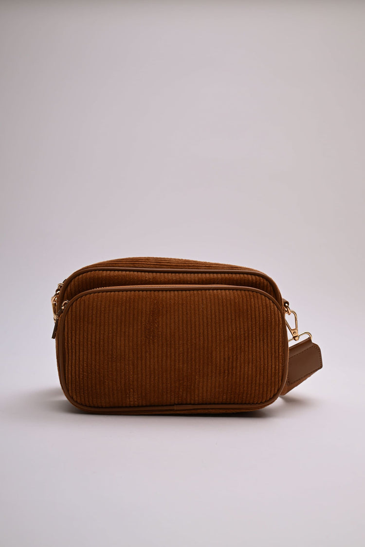 Corduroy crossbody bag