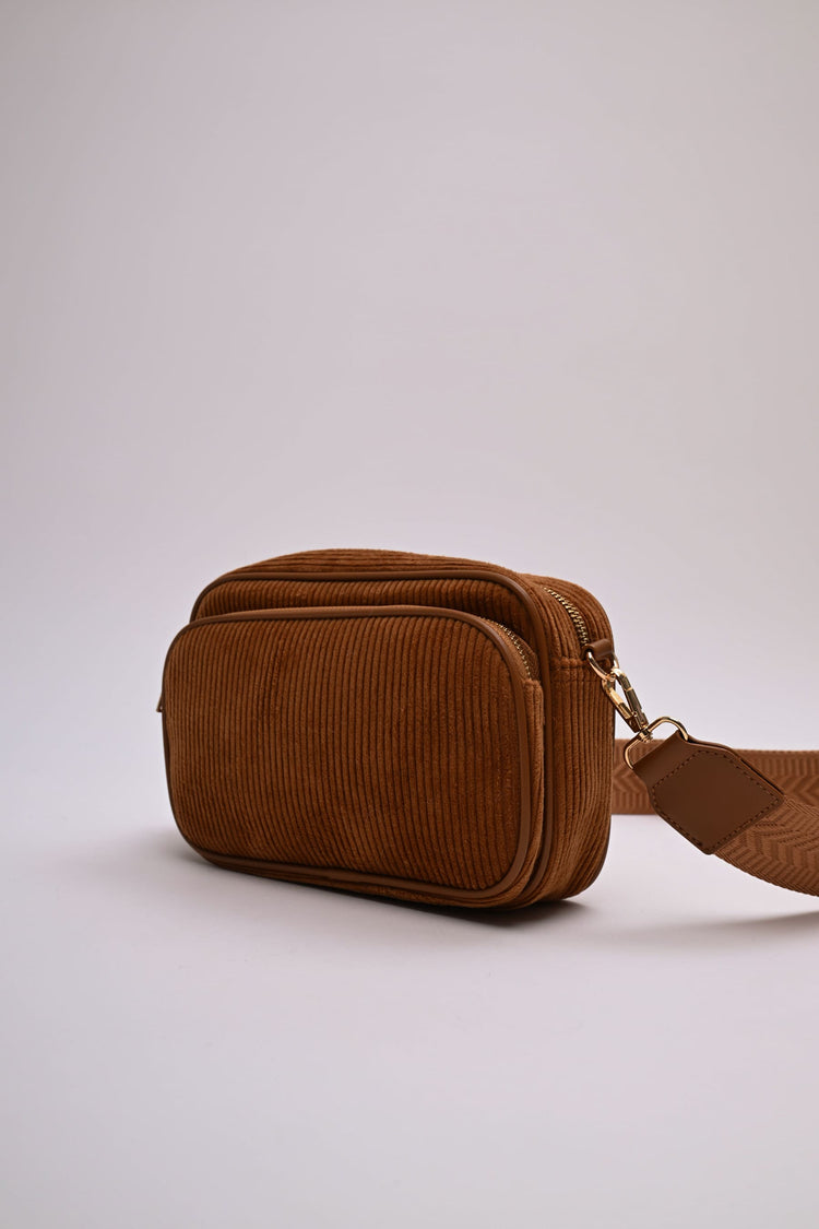 Corduroy crossbody bag