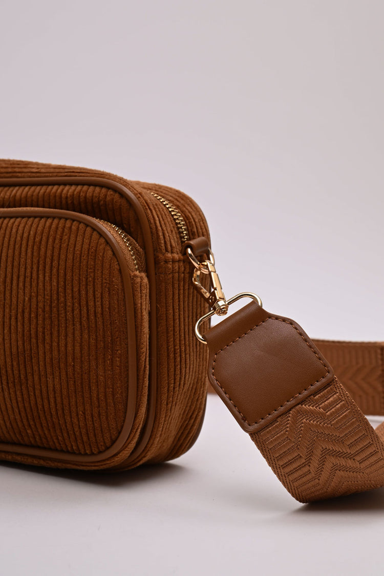 Corduroy crossbody bag