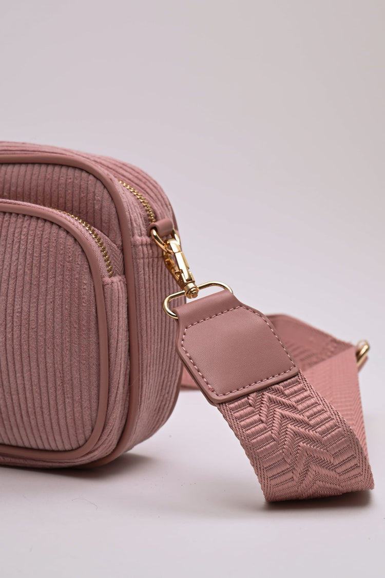 Corduroy crossbody bag