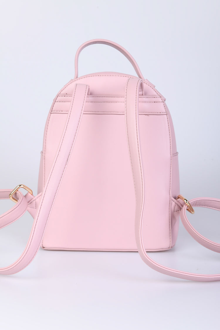 Faux leather backpack