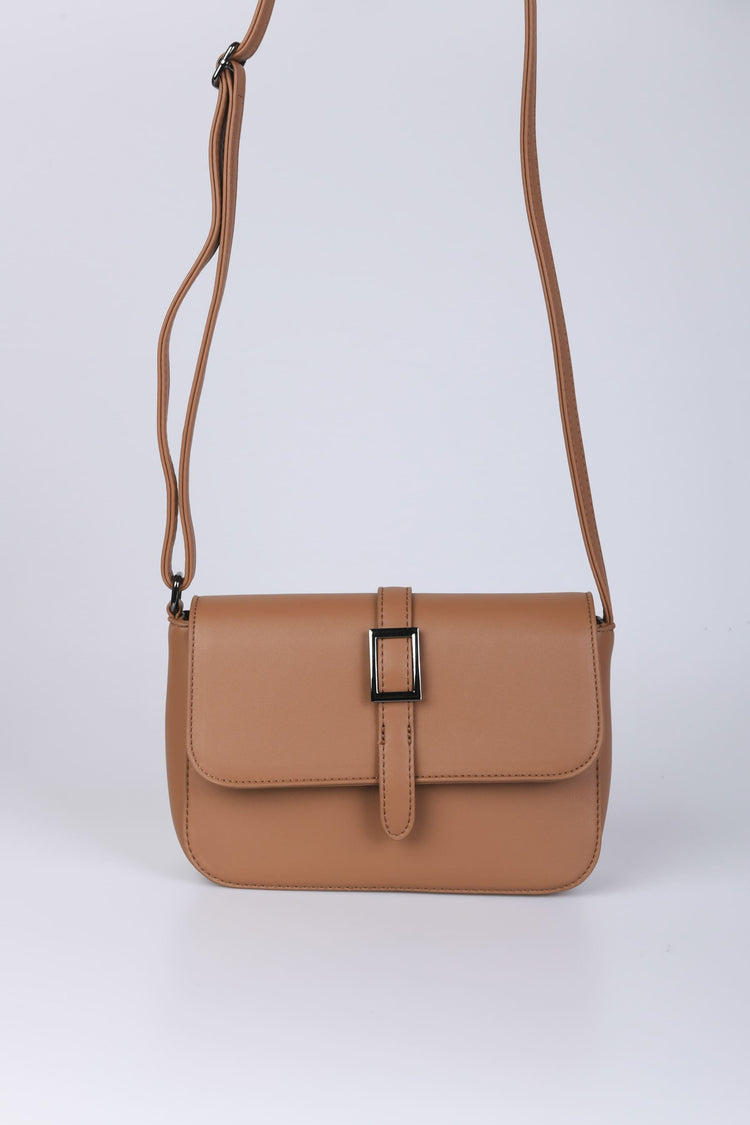 Strap-detail crossbody bag