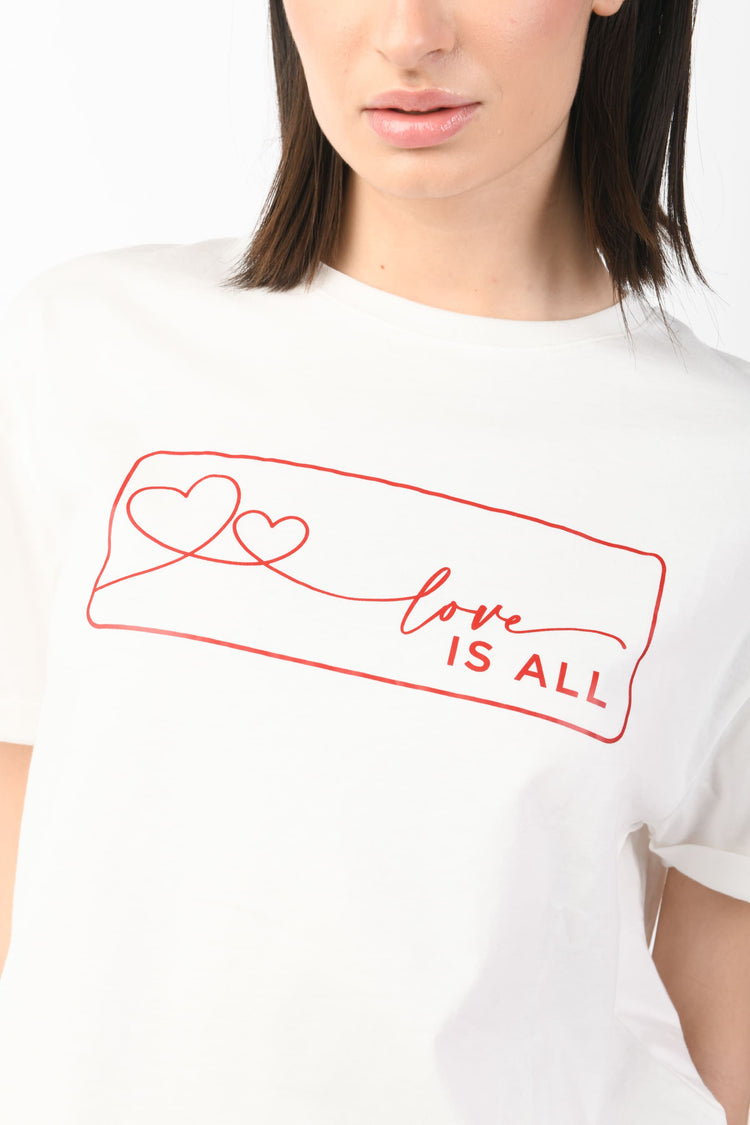 Love is All cotton t-shirt