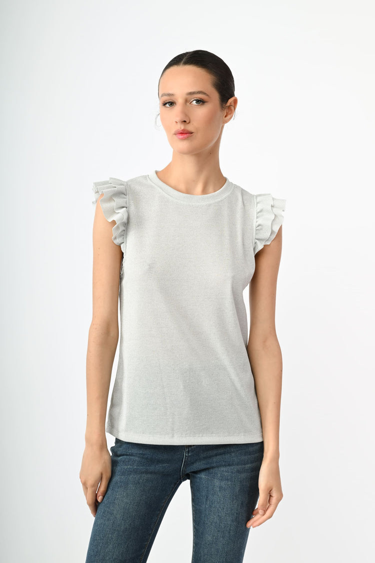 Lurex knit top