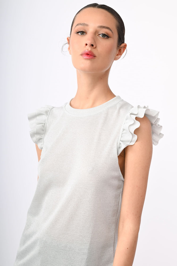Lurex knit top