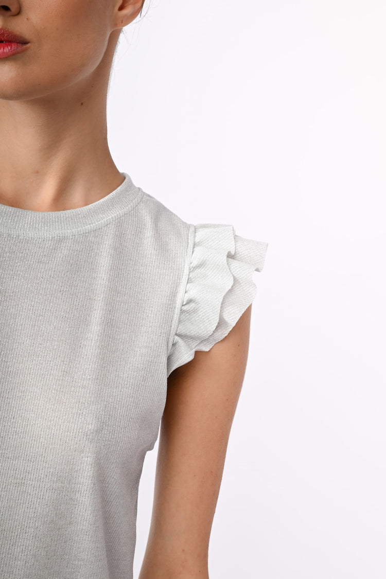 Lurex knit top
