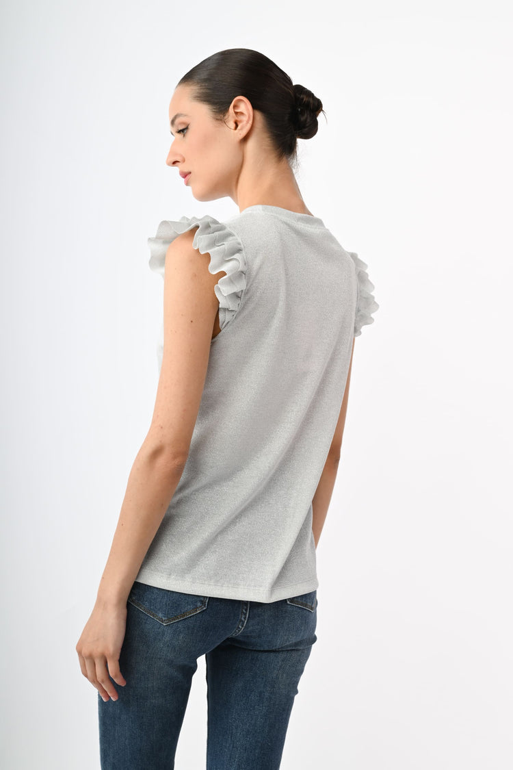 Lurex knit top