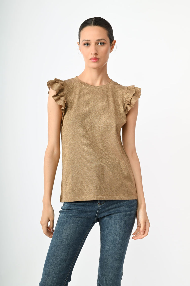 Lurex knit top
