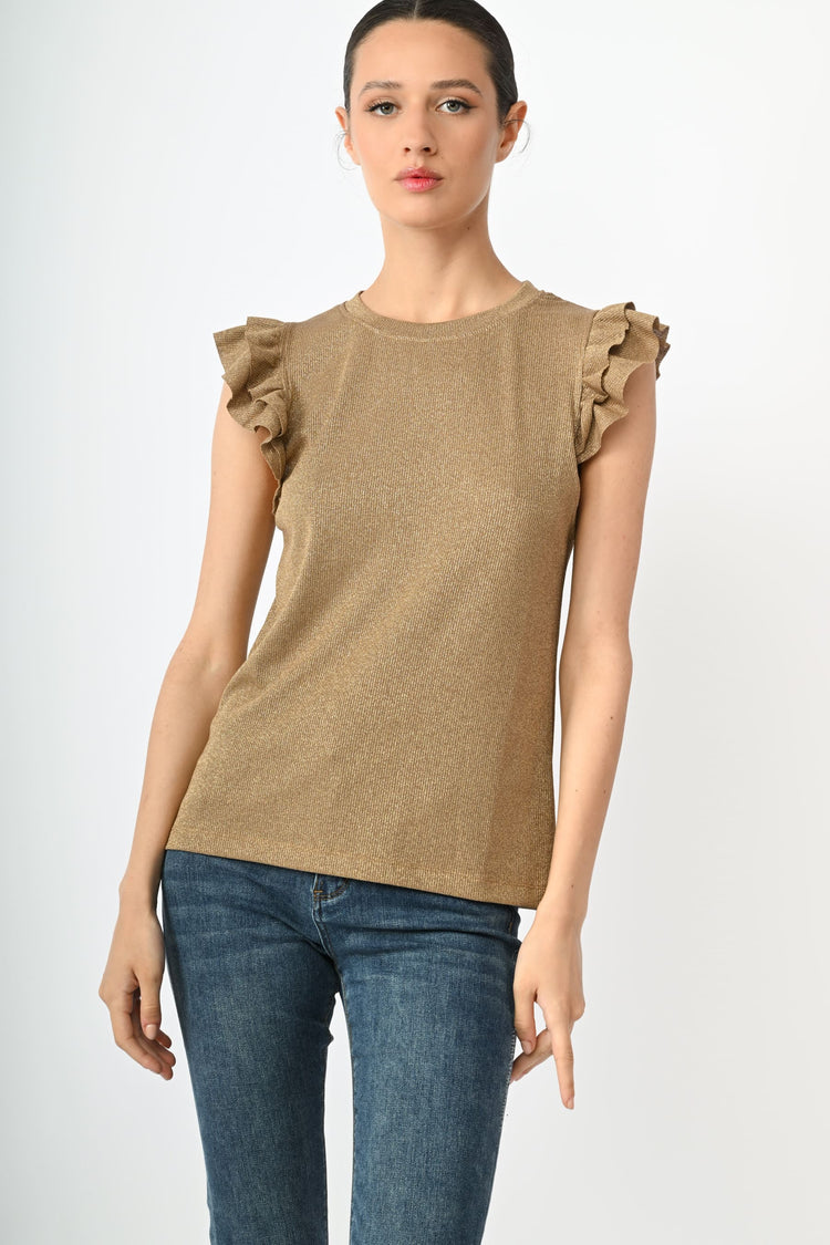 Lurex knit top