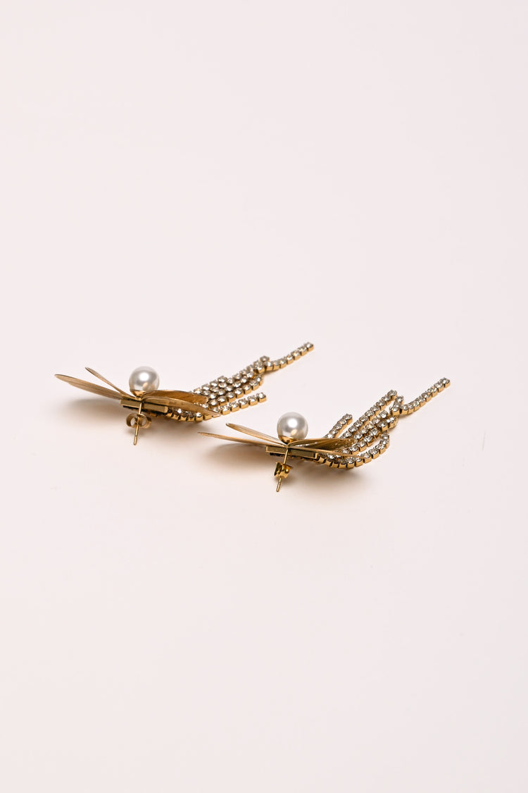 Bow necklace + earrings set