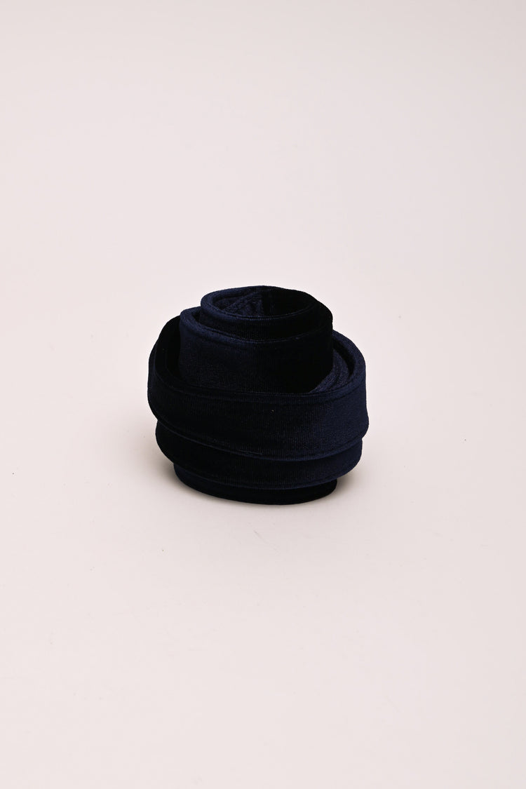 Velvet sash belt