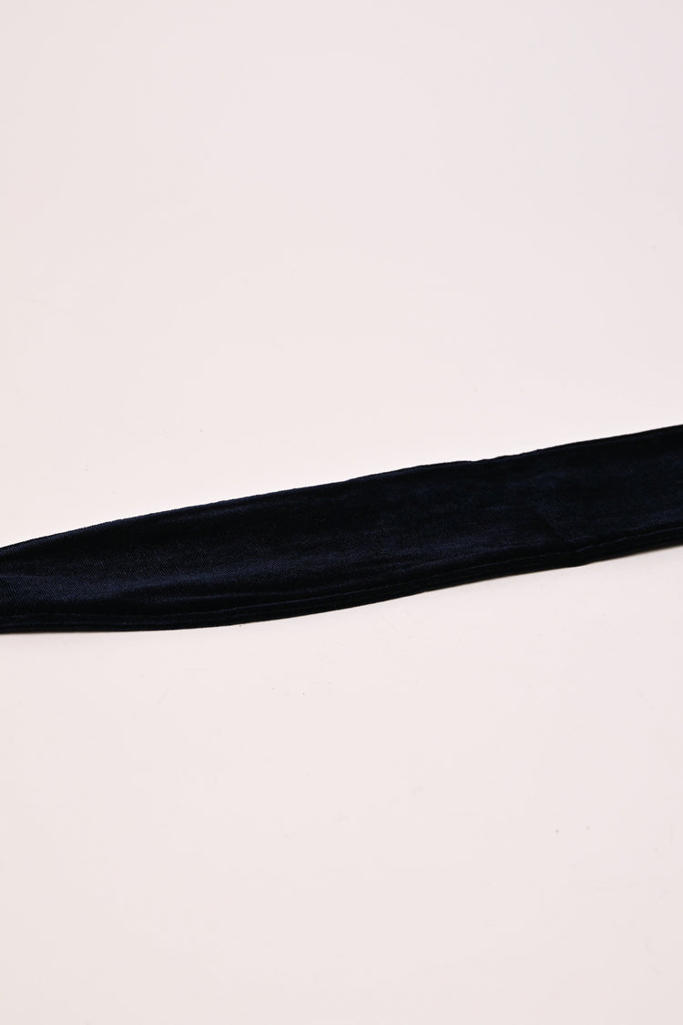 Velvet sash belt