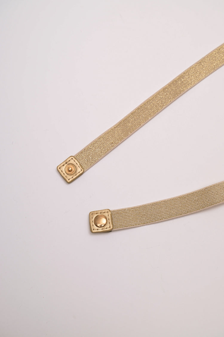 Woven embellishment elastic belt