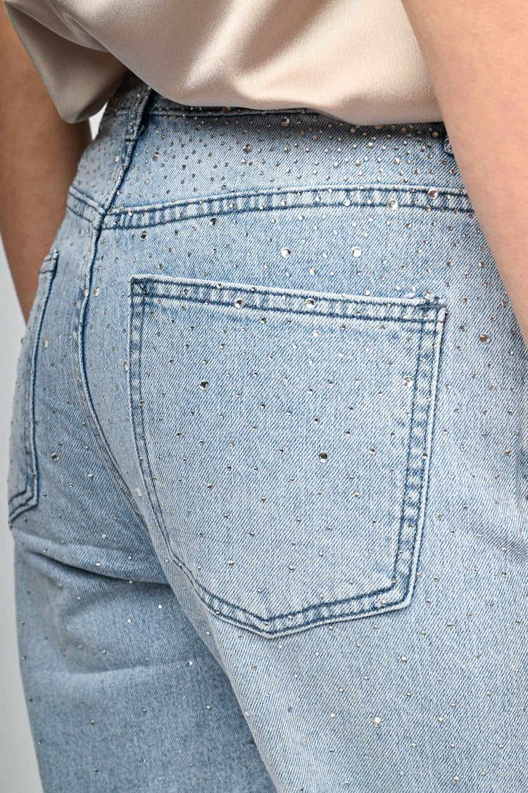 Jeans con strass