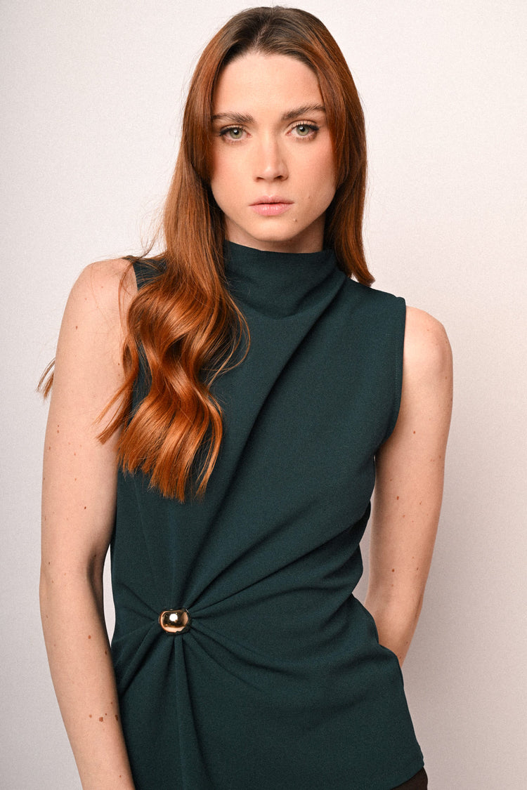 Sphere and draped top