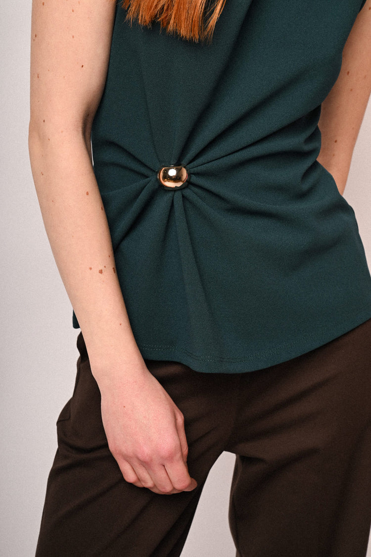 Sphere and draped top