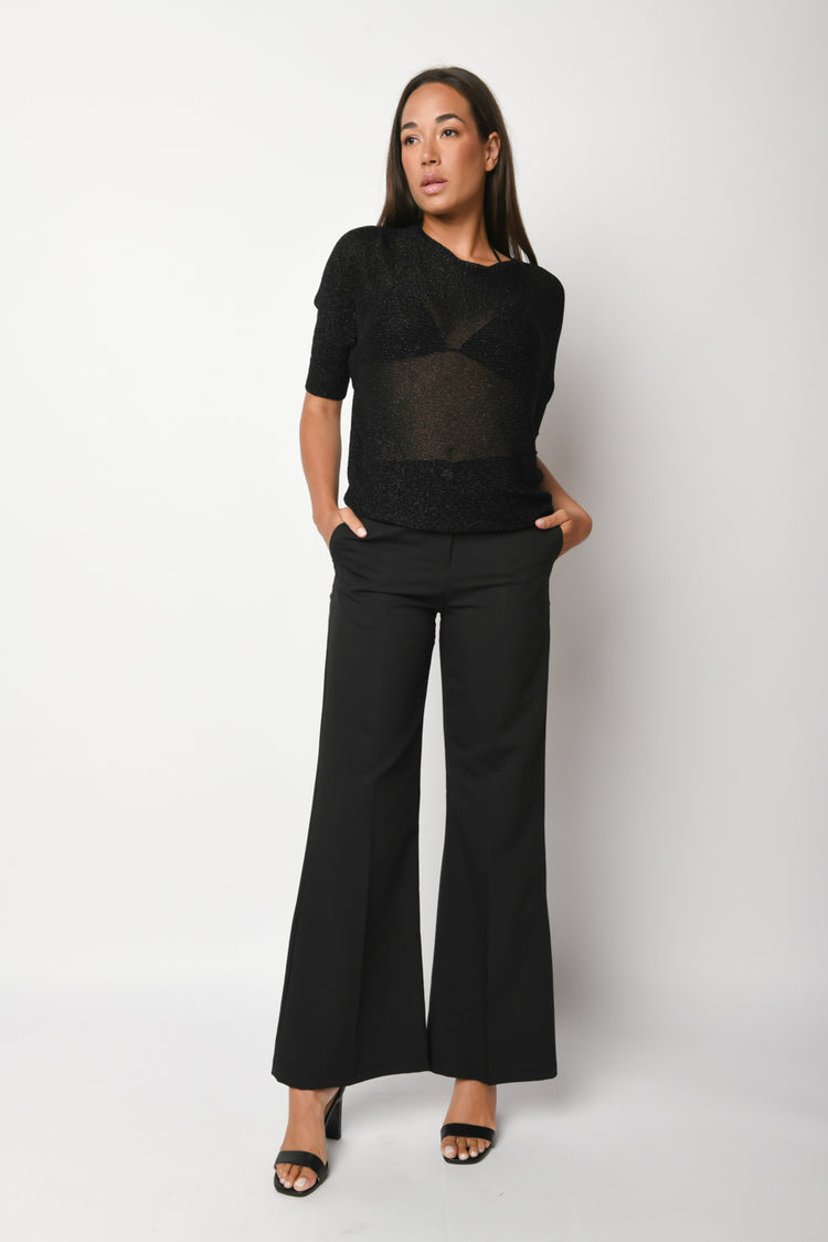 Viscose-blend palazzo pants