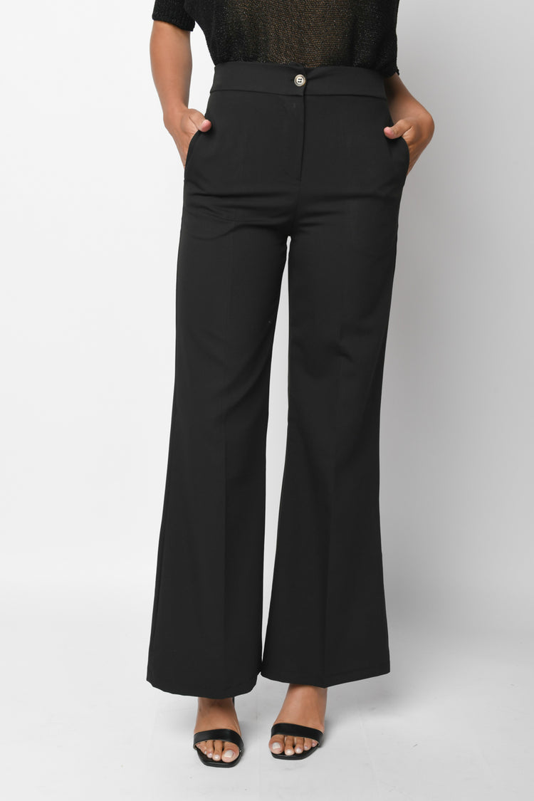 Viscose-blend palazzo pants