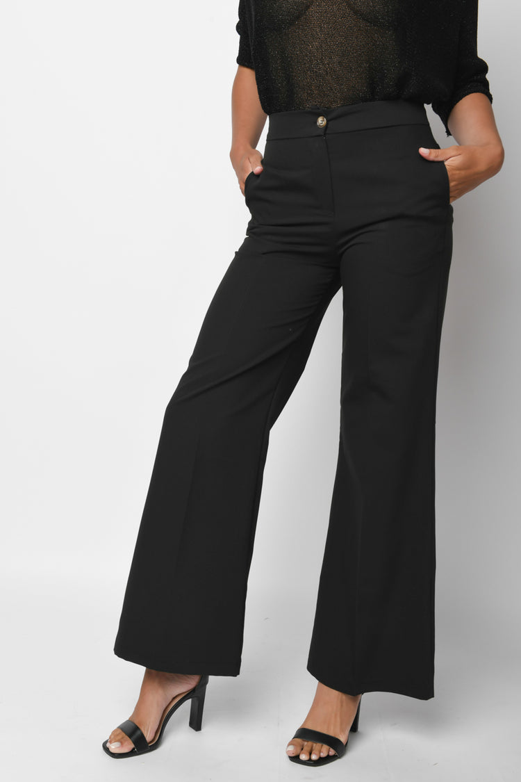 Viscose-blend palazzo pants