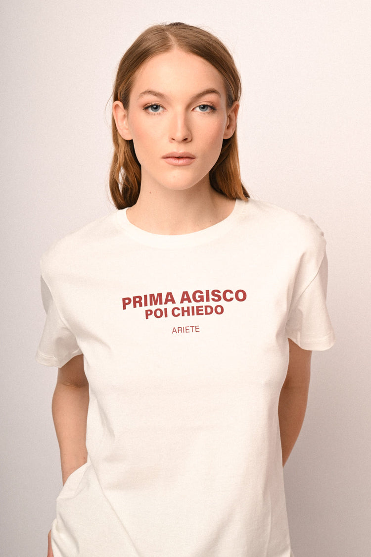 Aries Zodiac Sign cotton t-shirt