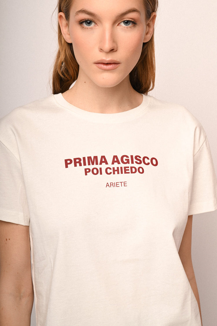 Aries Zodiac Sign cotton t-shirt