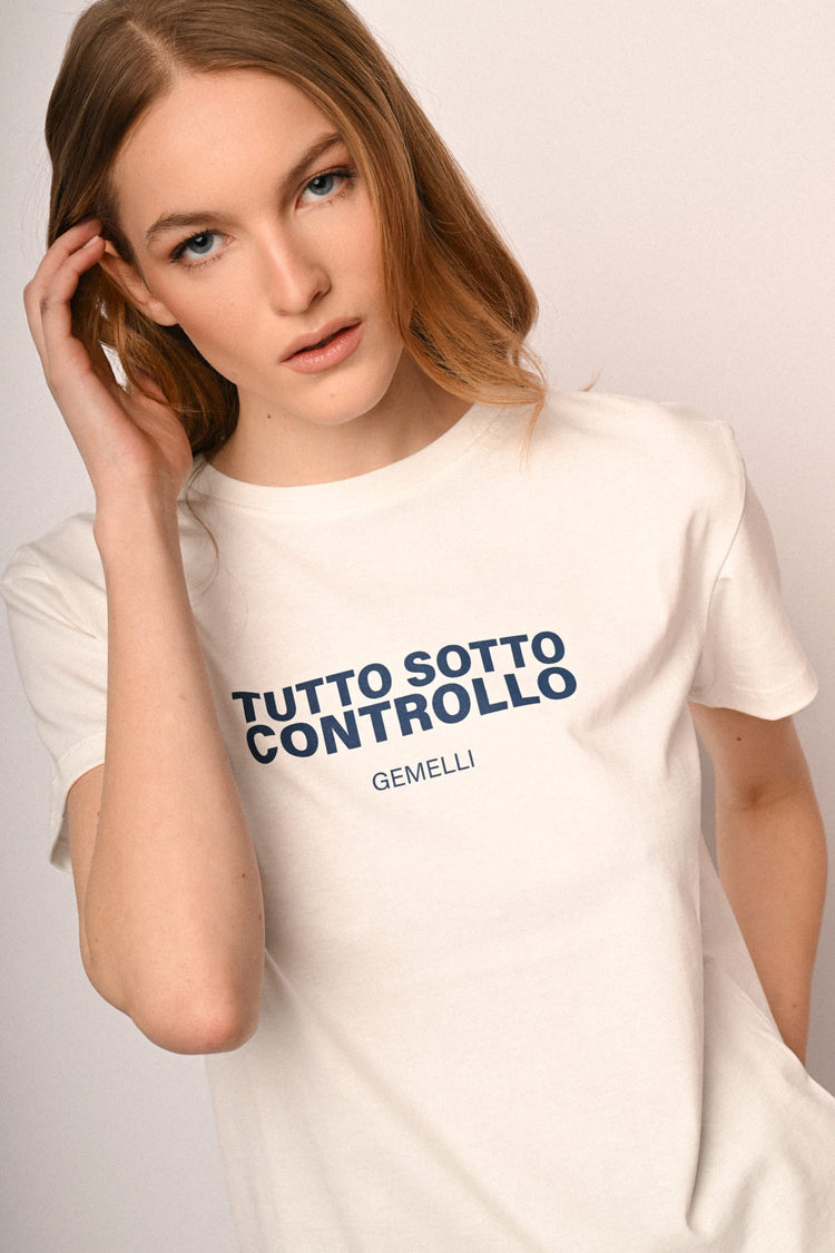 Gemini Zodiac Sign cotton t-shirt