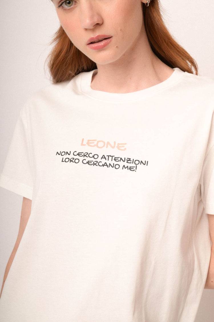 T shirt Leone zodiaco