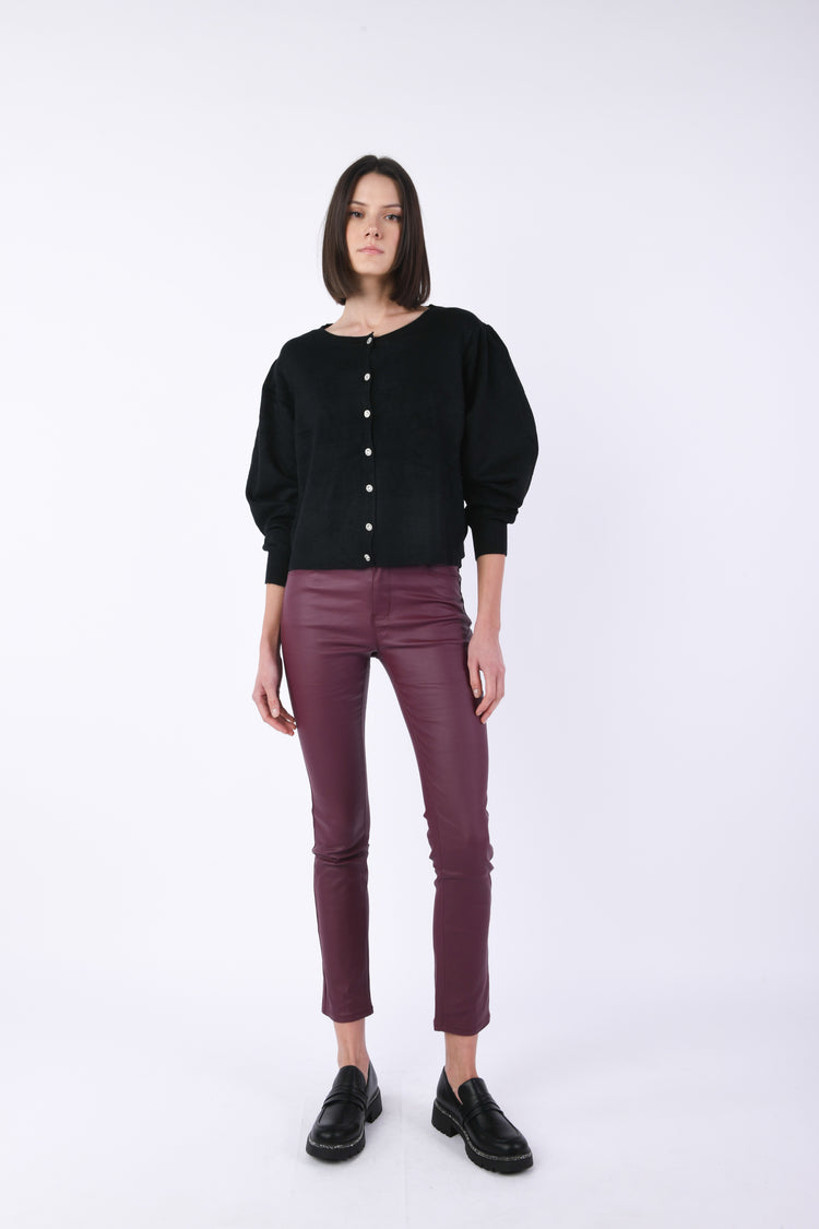 Coated fabric trousers