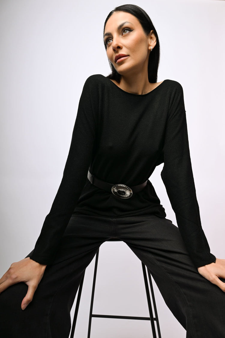 Splits oversized sweater