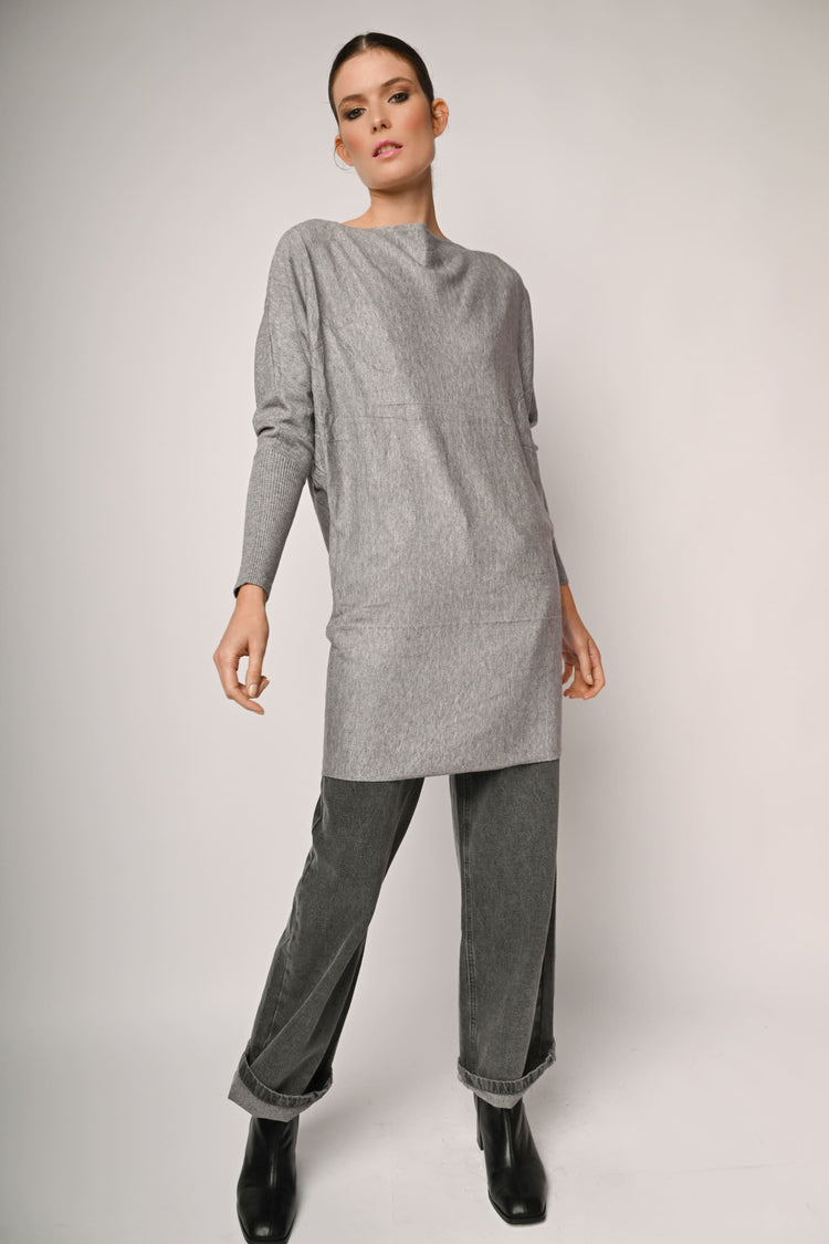 Off-the-shoulder oversized sweater