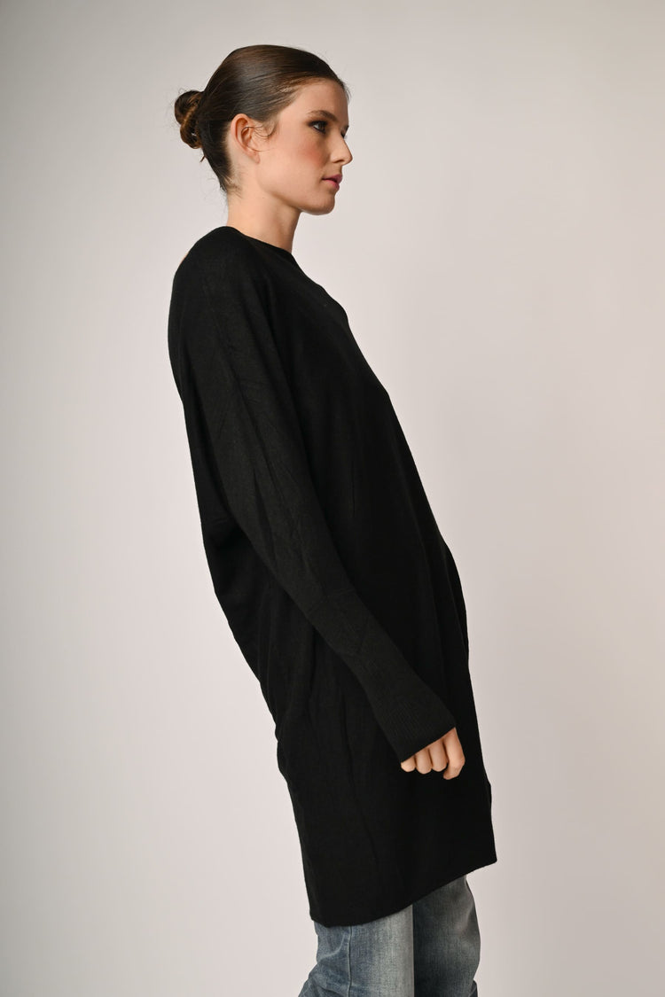 Off-the-shoulder oversized sweater