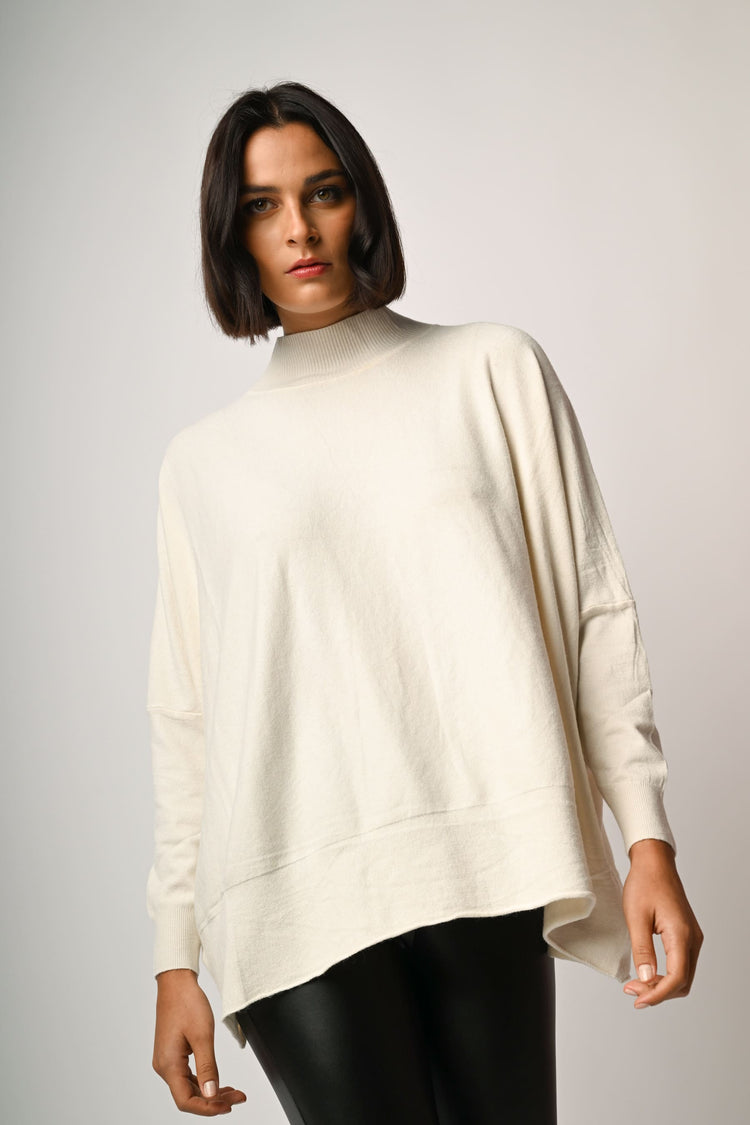 Oversized mock sweater