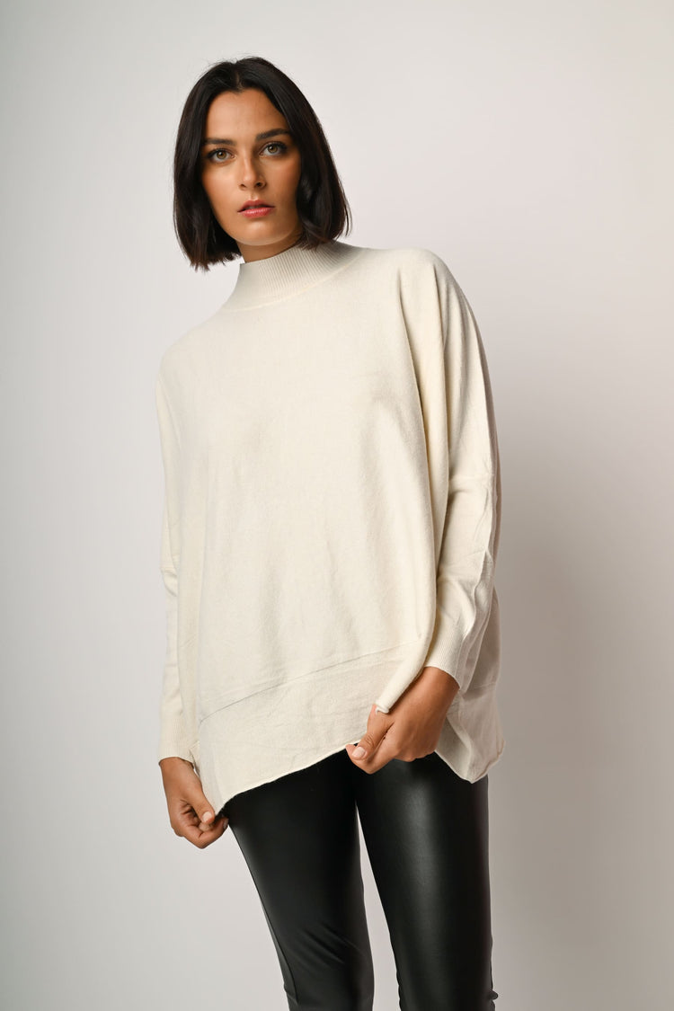 Oversized mock sweater