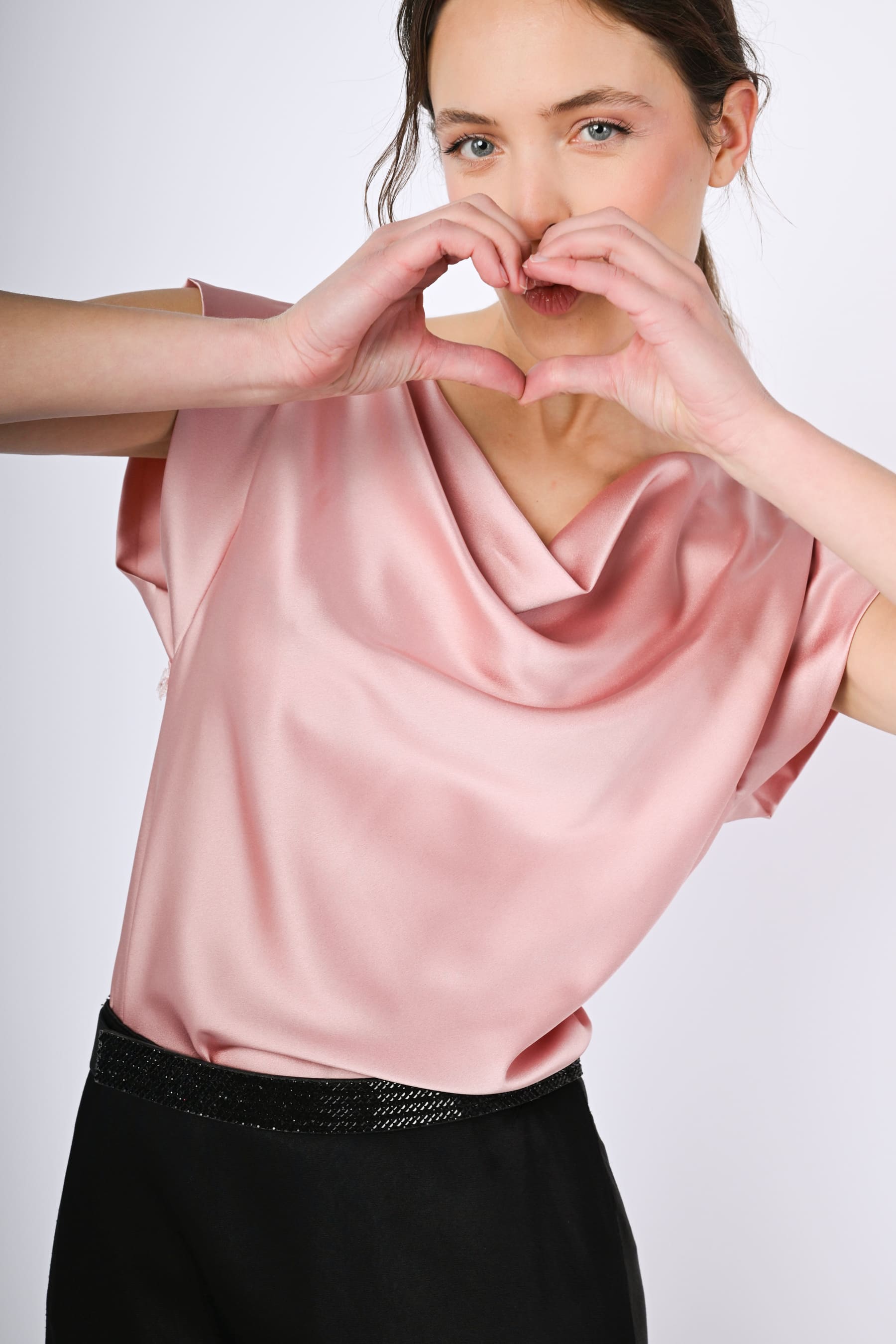 Draped neck top – Nunalie-europa